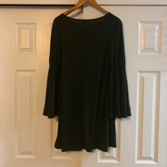 Loveriche Charcoal Bell Sleeved Dress Size Medium - Picture 5 of 6